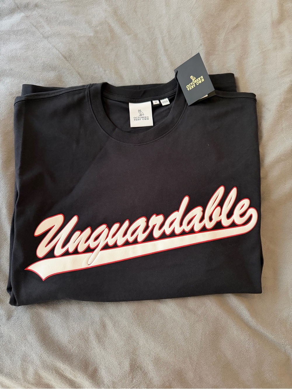 October's Very Own (OVO) Black 'Unguardable' Graphic Tee